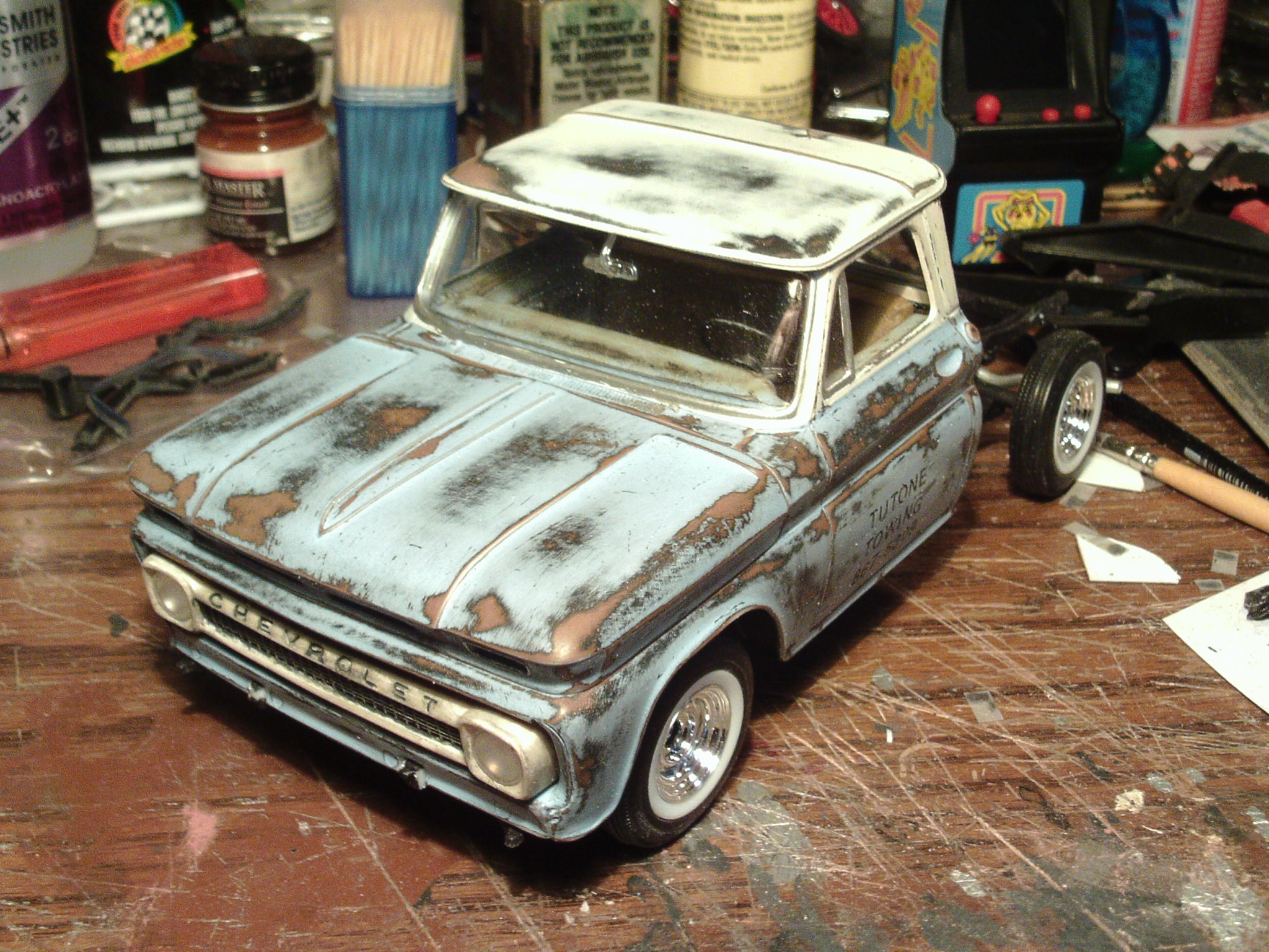 1965 Chevy Truck Patina Paint Job - WIP: Model Trucks: Pickups, Vans,  SUVs, Light Commercial - Model Cars Magazine Forum